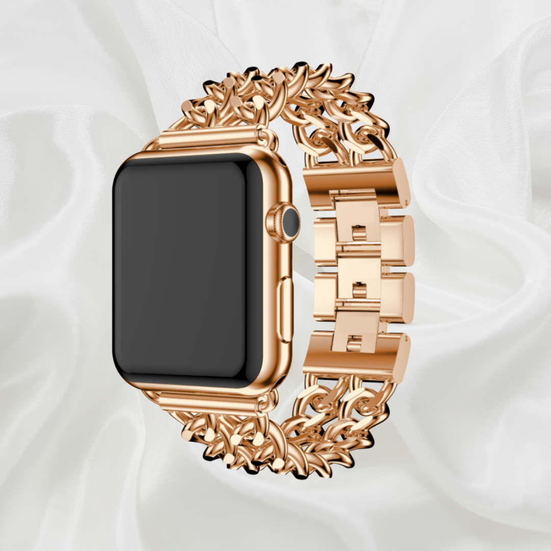 Double Chain Stainless Steel Armband Fur Apple Watch I UNIQUE